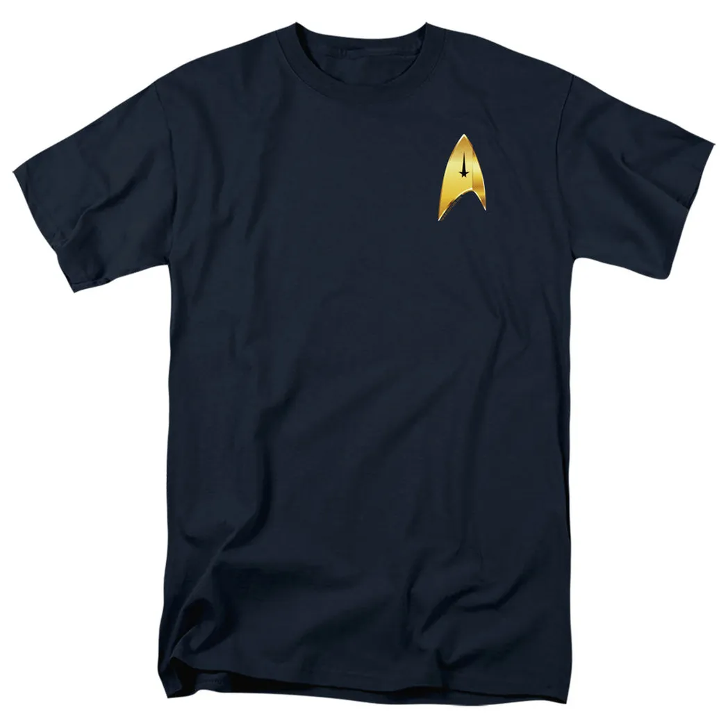 Star Trek Discovery Command Badge Mens T Shirt Navy