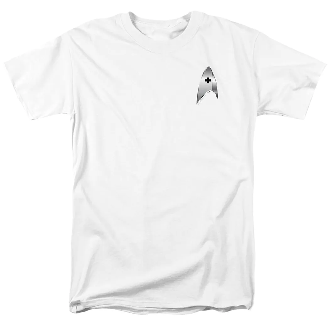 Star Trek Discovery Medical Badge Mens T Shirt White