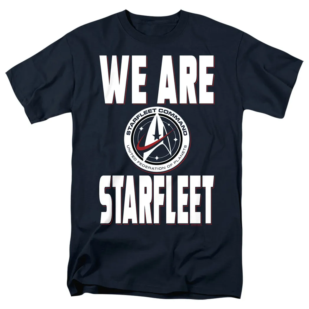 Star Trek Discovery We Are Star Trekarfleet Mens T Shirt Navy