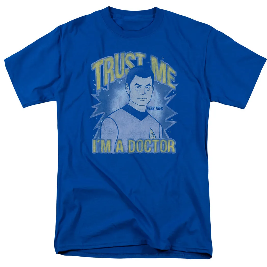 Star Trek Doctor Mens T Shirt Royal Blue