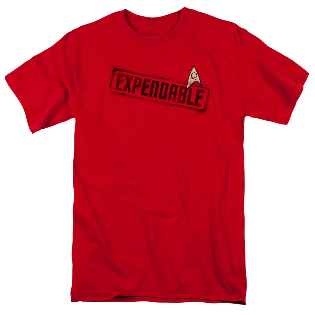 Star Trek Expendable Mens T Shirt Red