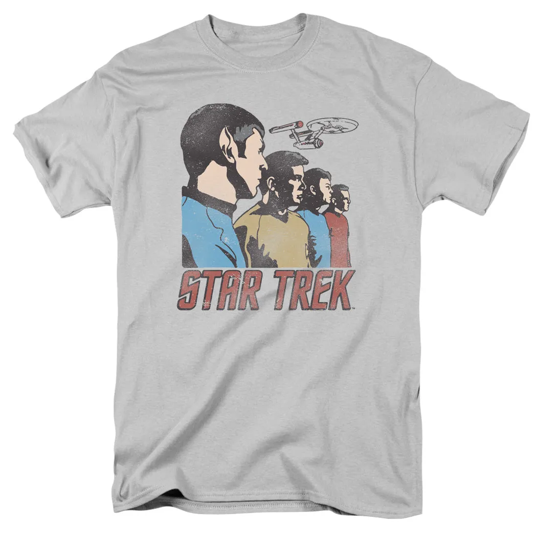 Star Trek Federation Men Mens T Shirt Silver