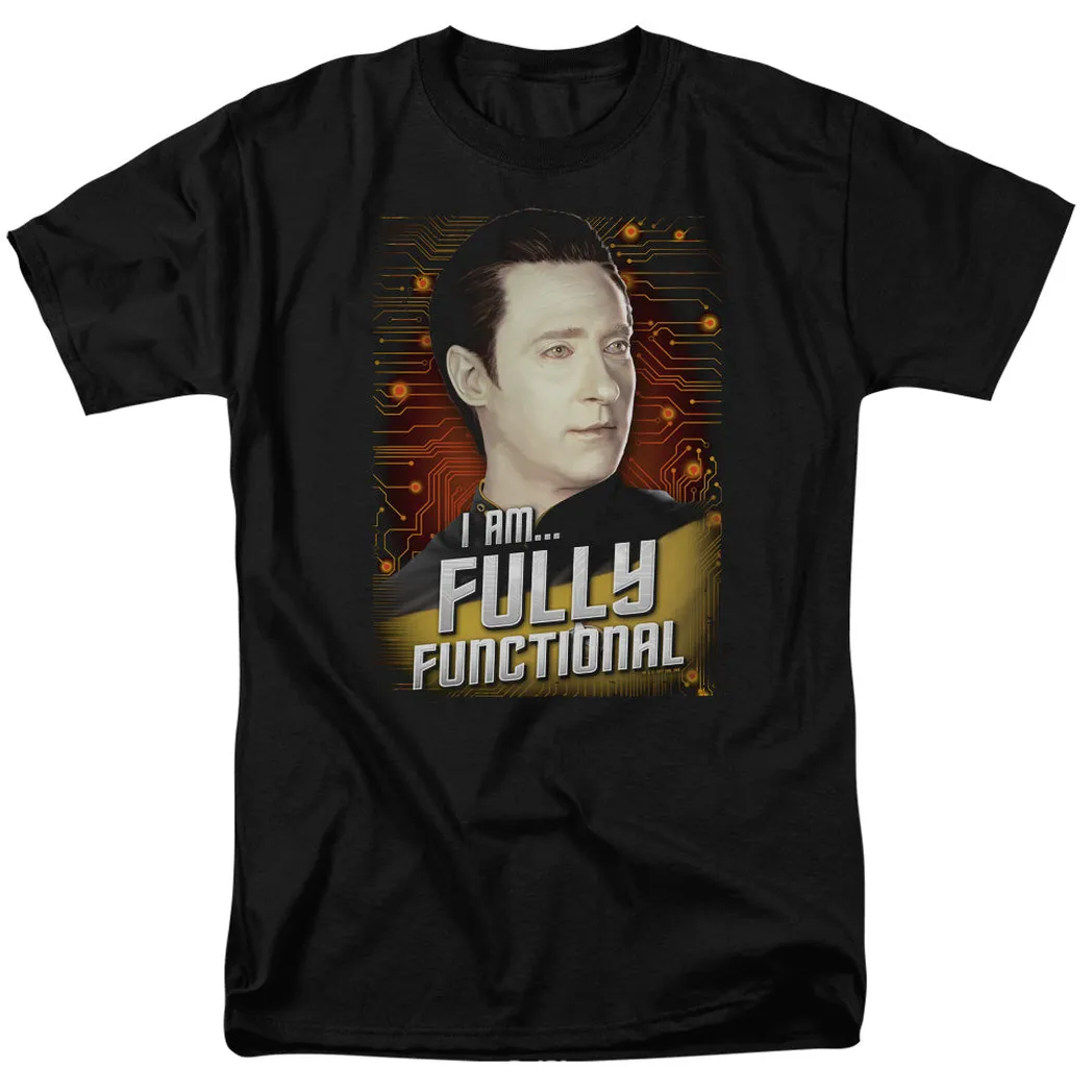 Star Trek Fully Functional Mens T Shirt Black