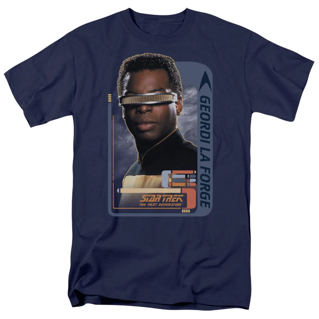 Star Trek Geordi Laforge Mens T Shirt Navy