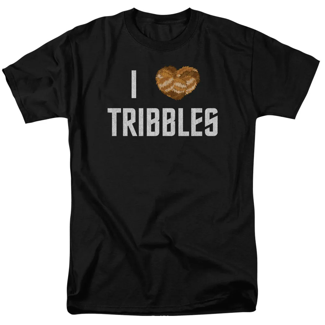 Star Trek I Heart Tribbles Mens T Shirt Black