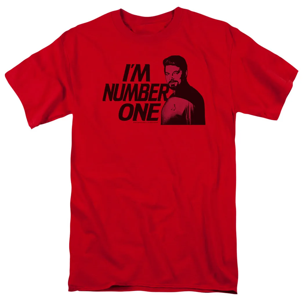 Star Trek Im Number One Mens T Shirt Red