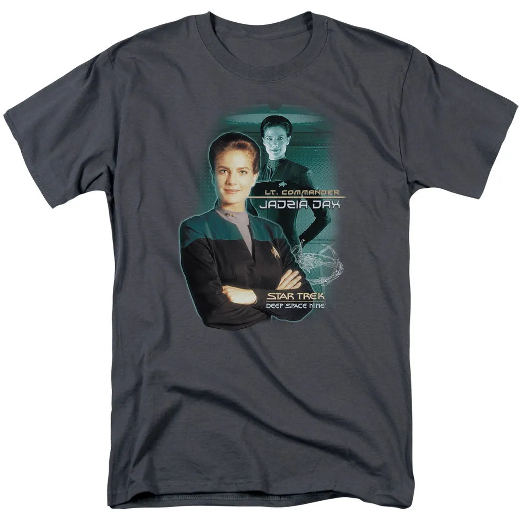 Star Trek Jadzia Dax Mens T Shirt Charcoal