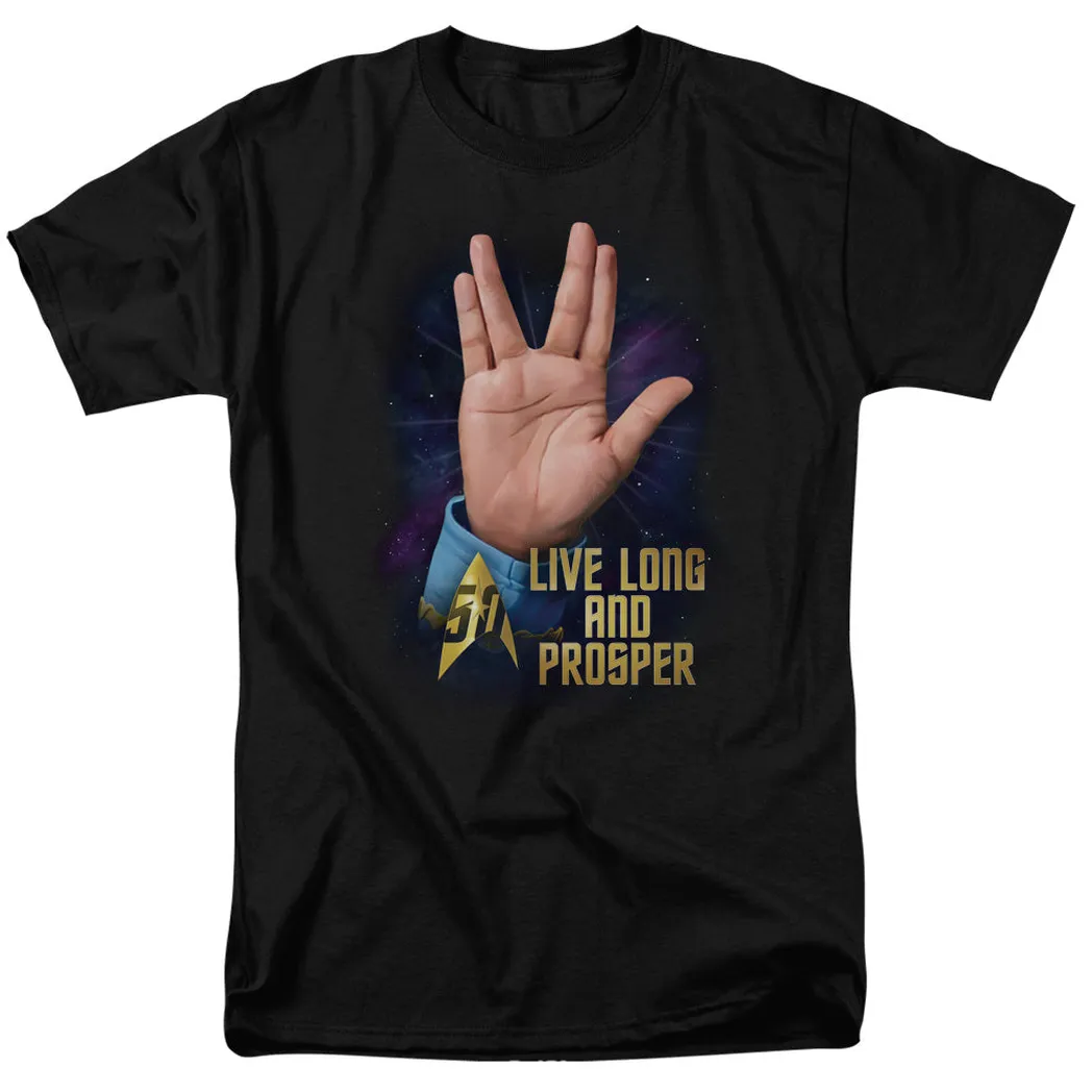 Star Trek Llap 50 Mens T Shirt Black