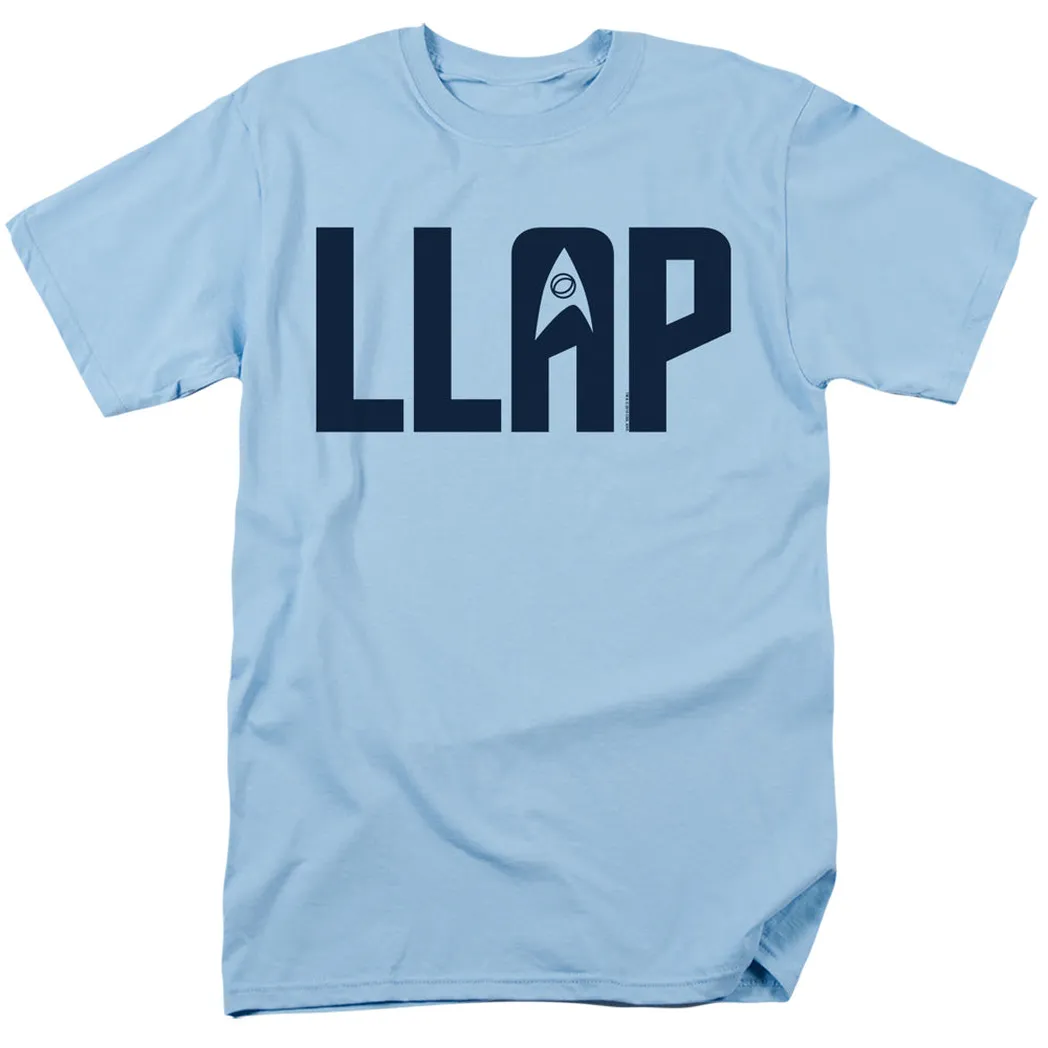 Star Trek Llap Mens T Shirt Light Blue