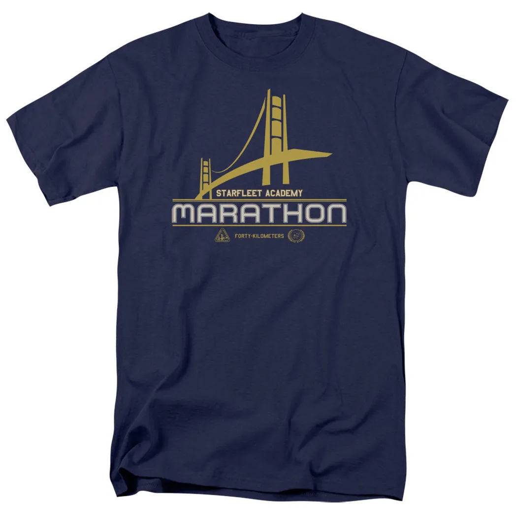 Star Trek Marathon Logo Mens T Shirt Navy