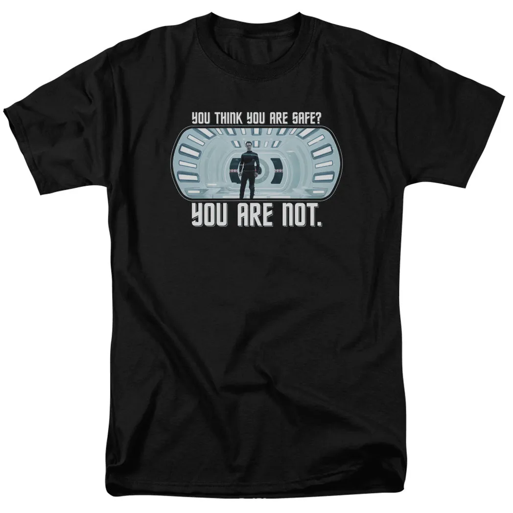 Star Trek Not Safe Mens T Shirt Black