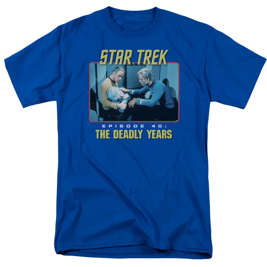 Star Trek Original Episode 40 Mens T Shirt Royal Blue