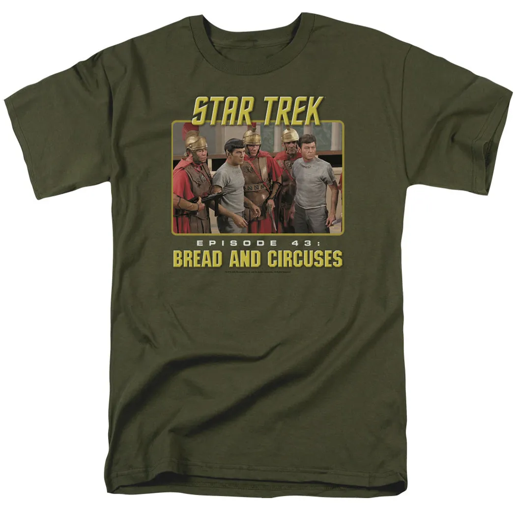 Star Trek Original Episode 43 Mens T Shirt Military Green