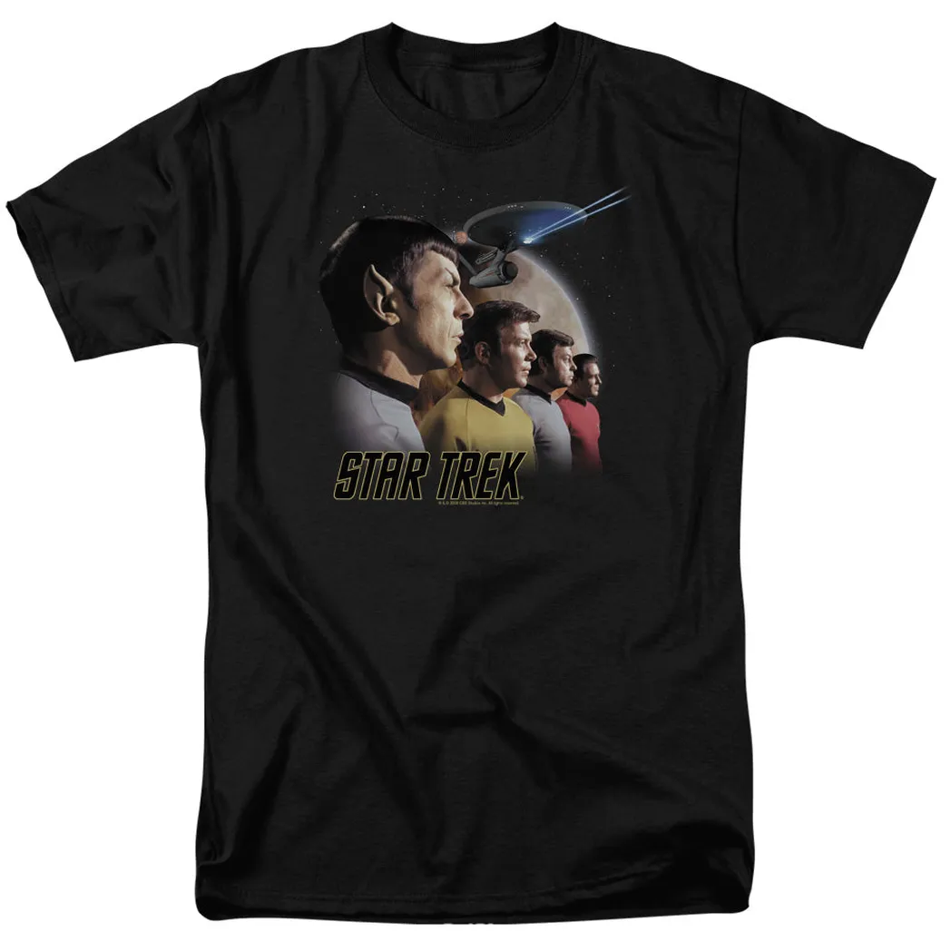 Star Trek Original Forward to Adventure Mens T Shirt Black