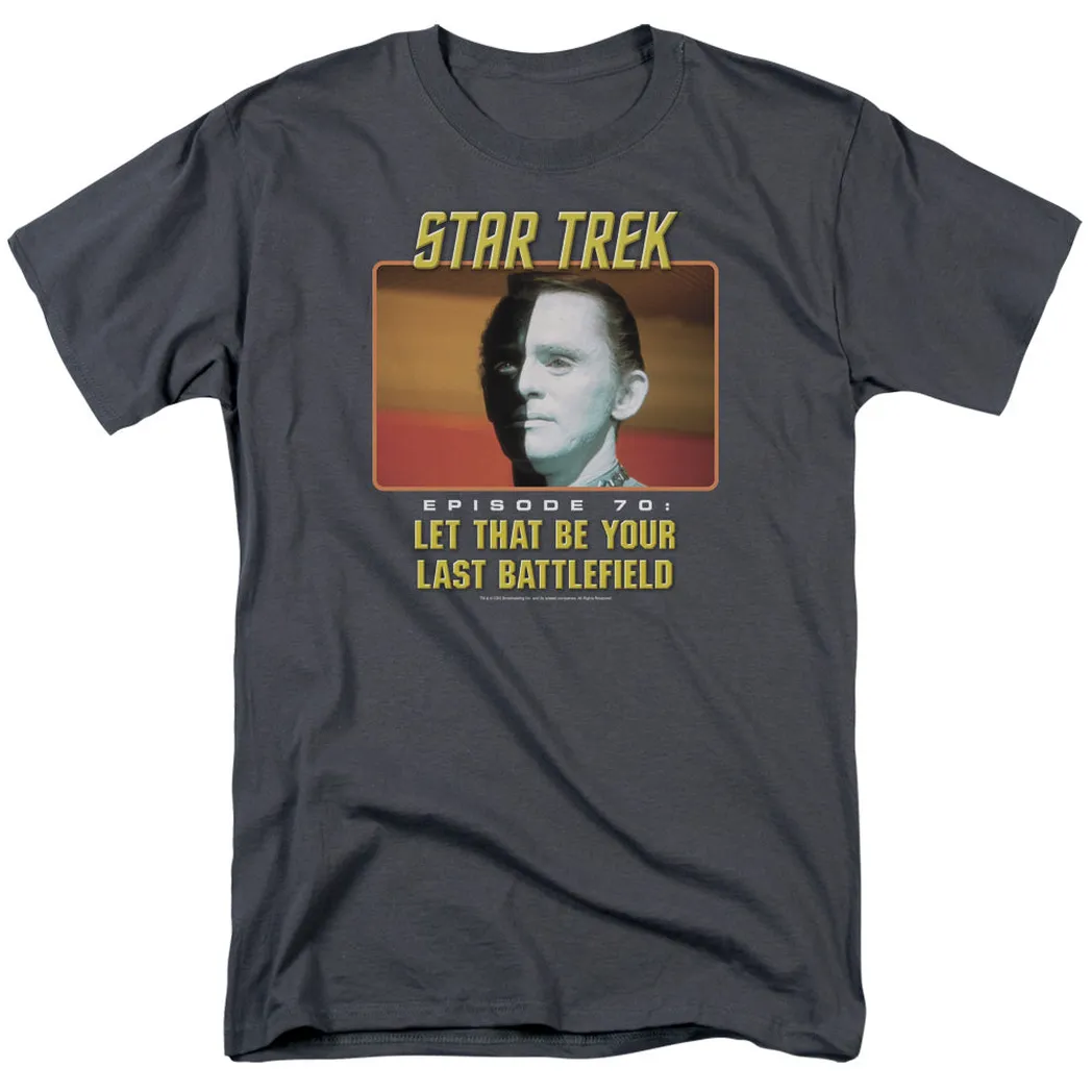 Star Trek Original Last Battlefield Mens T Shirt Charcoal