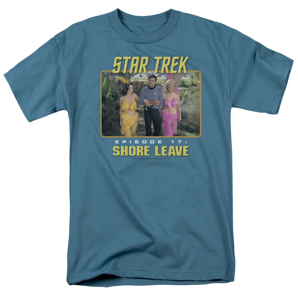 Star Trek Original Shore Leave Mens T Shirt Slate