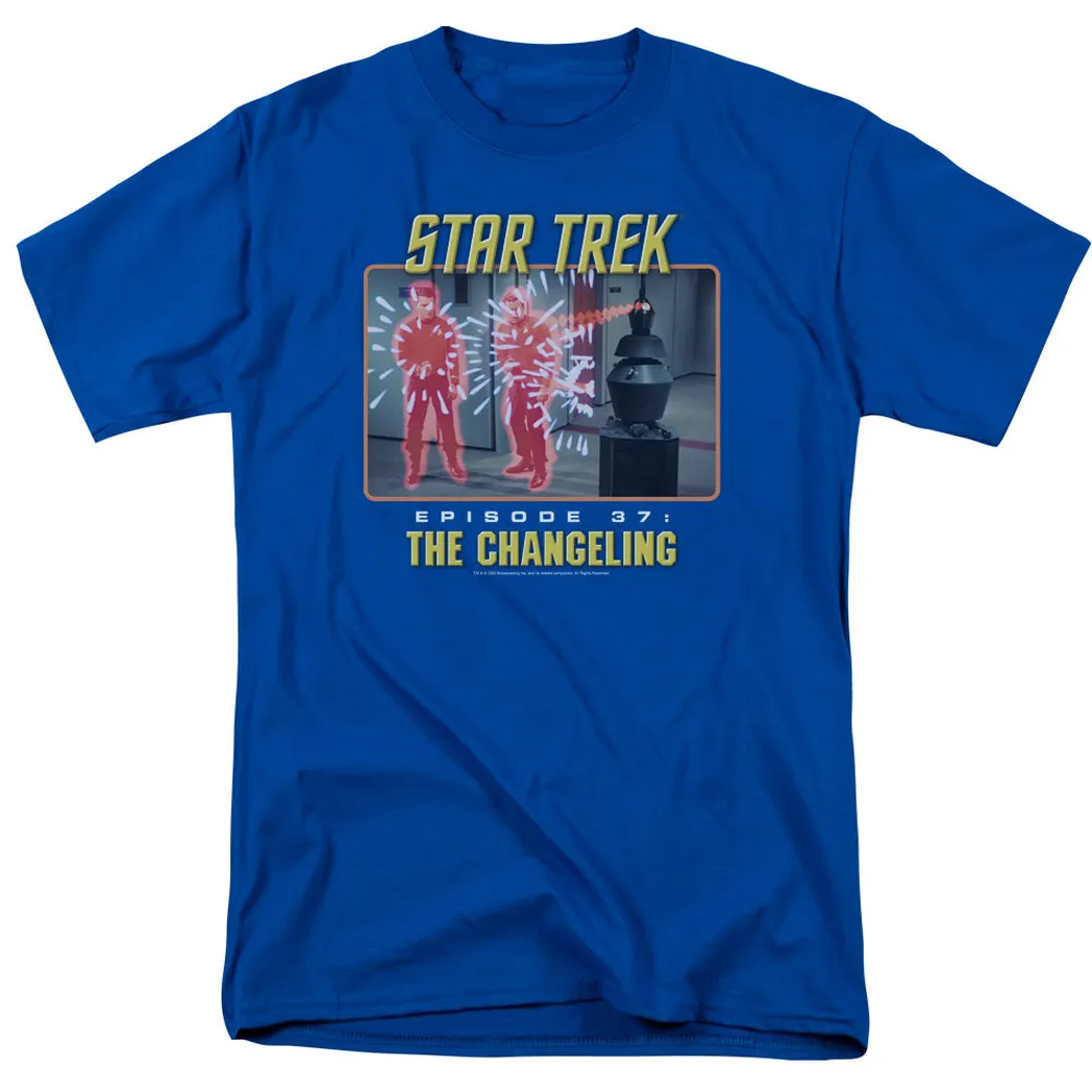 Star Trek Original the Changeling Mens T Shirt Royal Blue