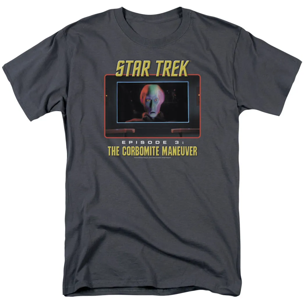 Star Trek Original the Corbomite Maneuver Mens T Shirt Charcoal