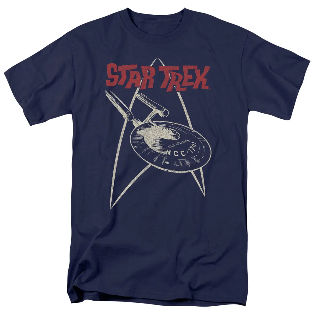 Star Trek Ship Symbol Mens T Shirt Navy