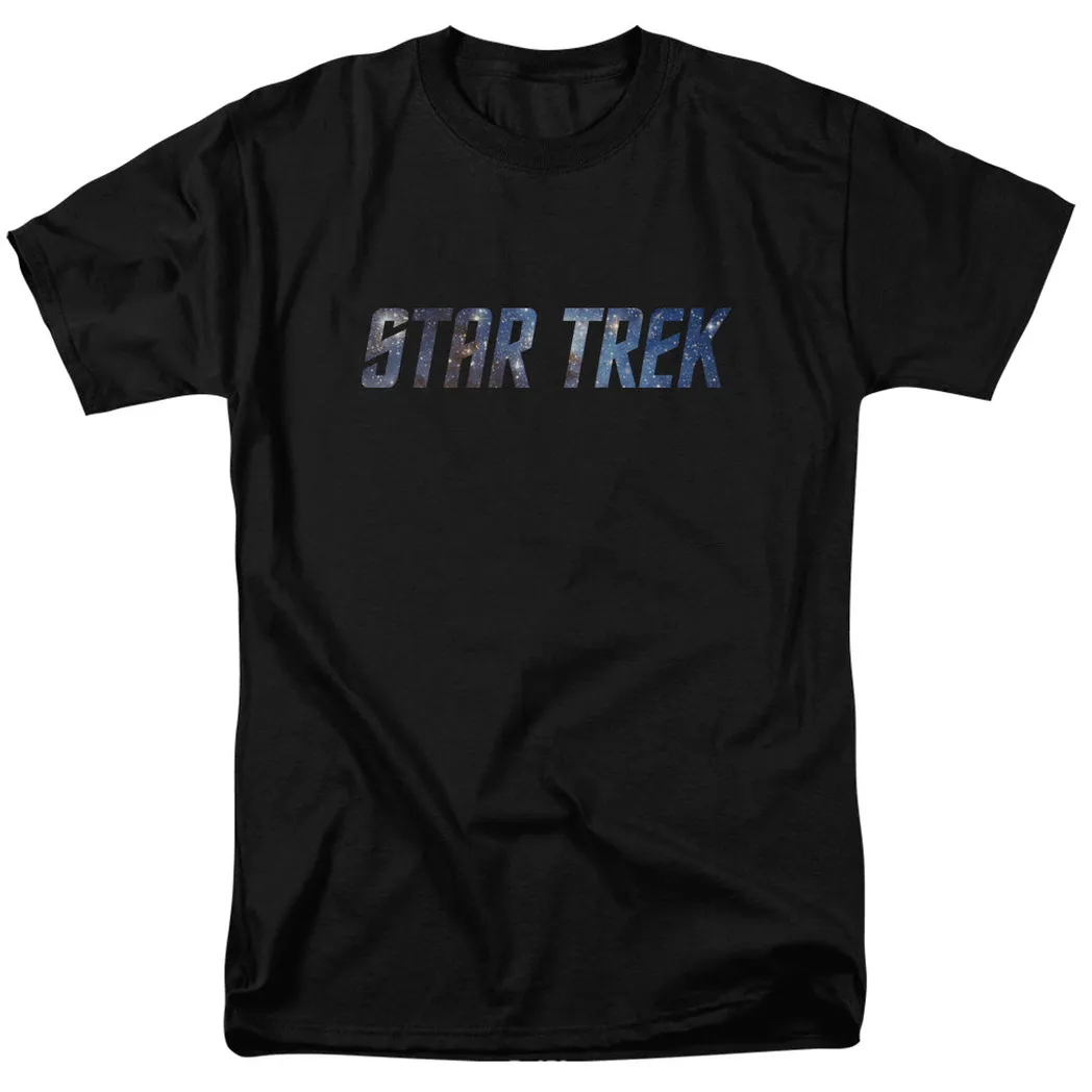 Star Trek Space Logo Mens T Shirt Black