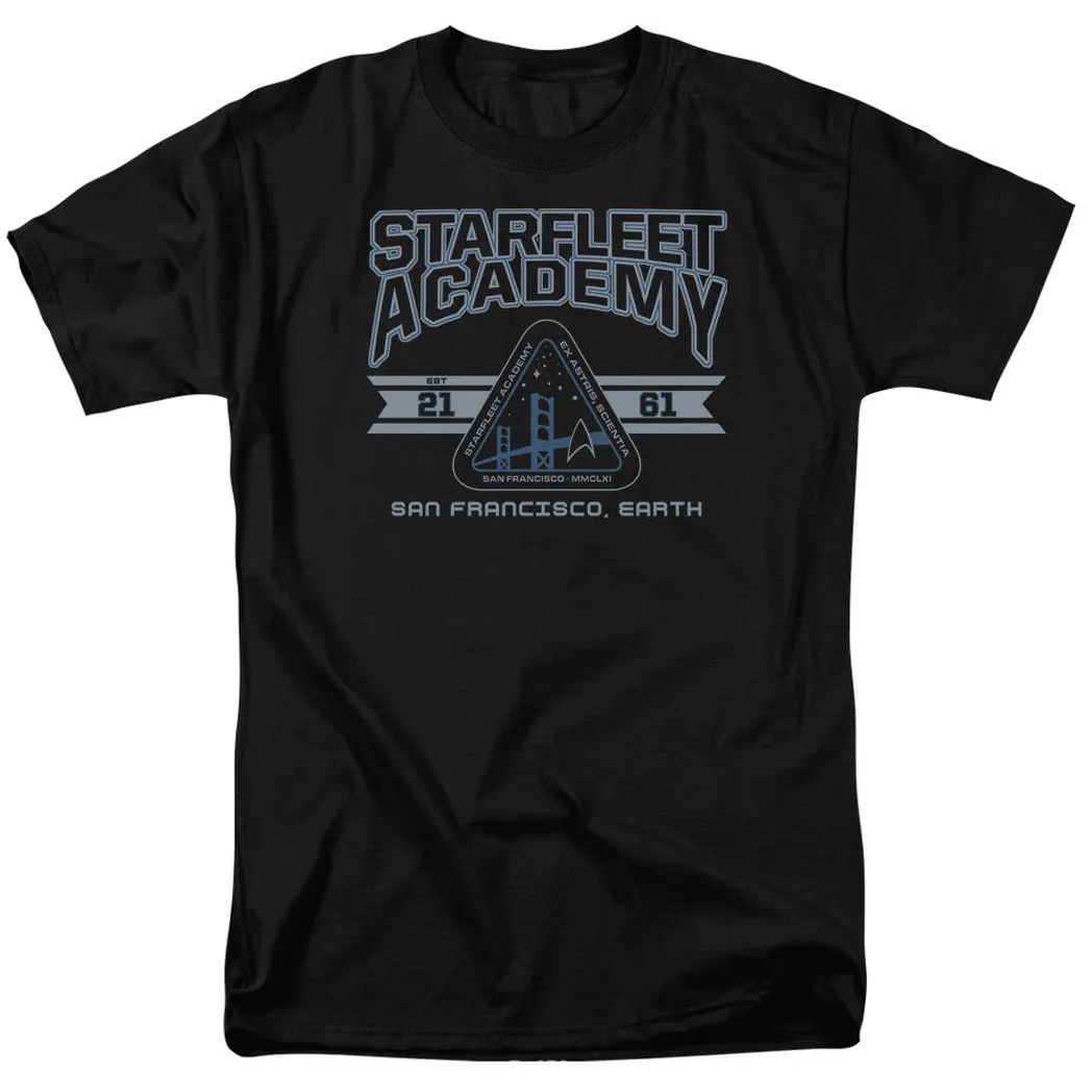 Star Trek Star Trekarfleet Academy Earth Mens T Shirt Black