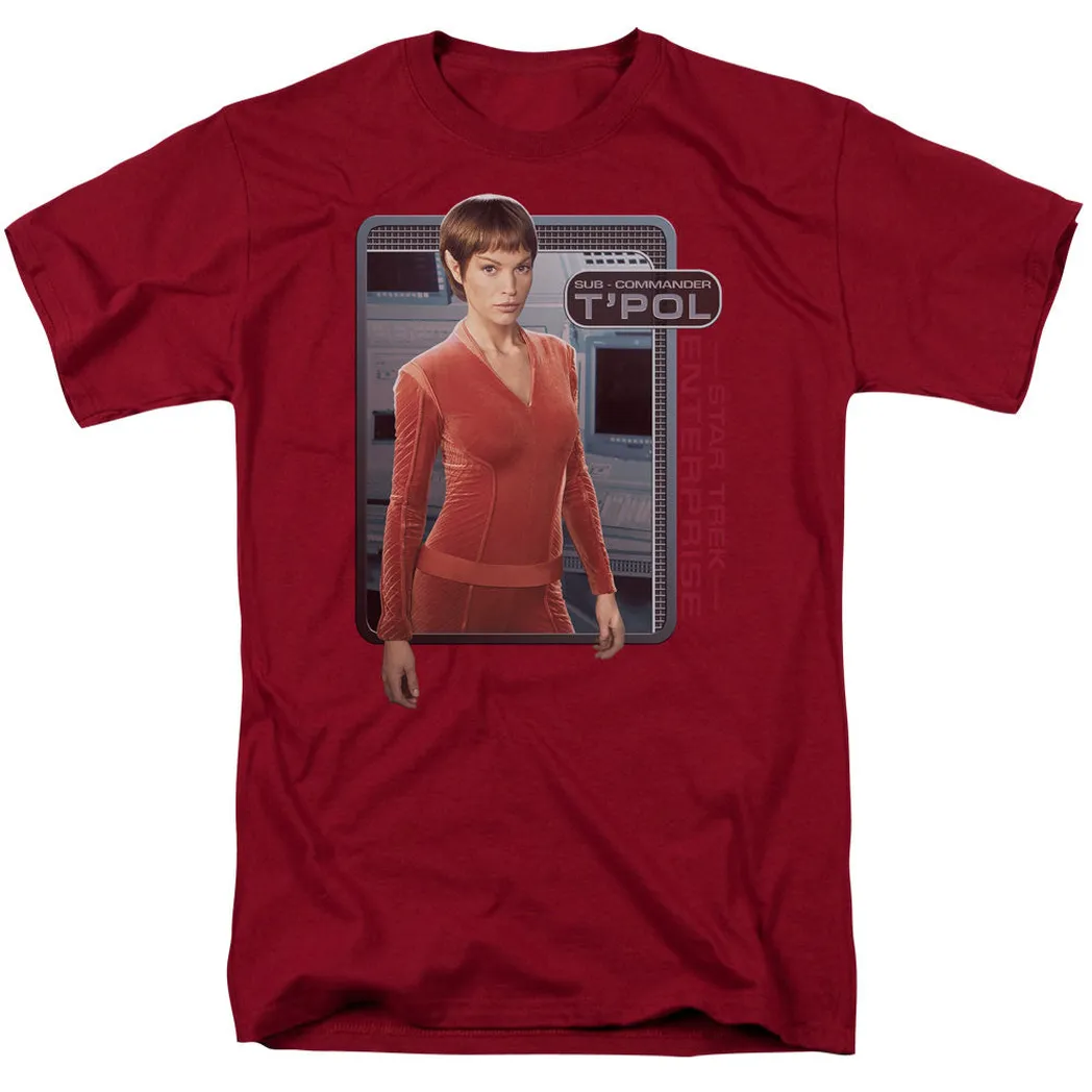 Star Trek T&apos;pol Mens T Shirt Cardinal