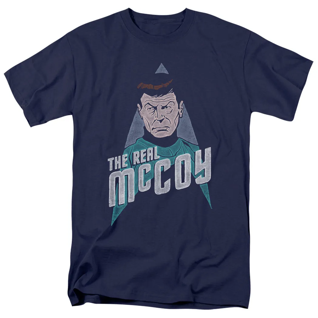 Star Trek the Real Mccoy Mens T Shirt Navy