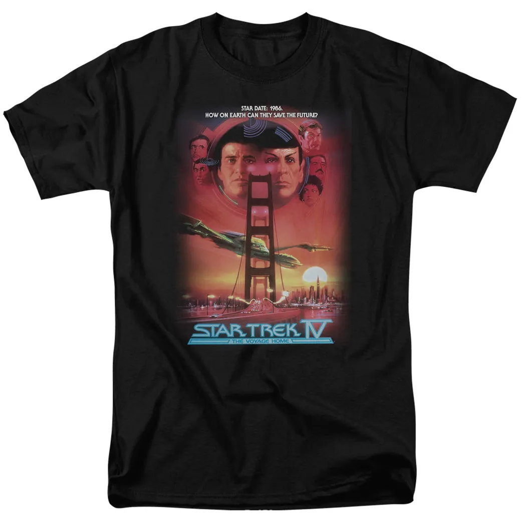 Star Trek the Voyage Home(Movie) Mens T Shirt Black