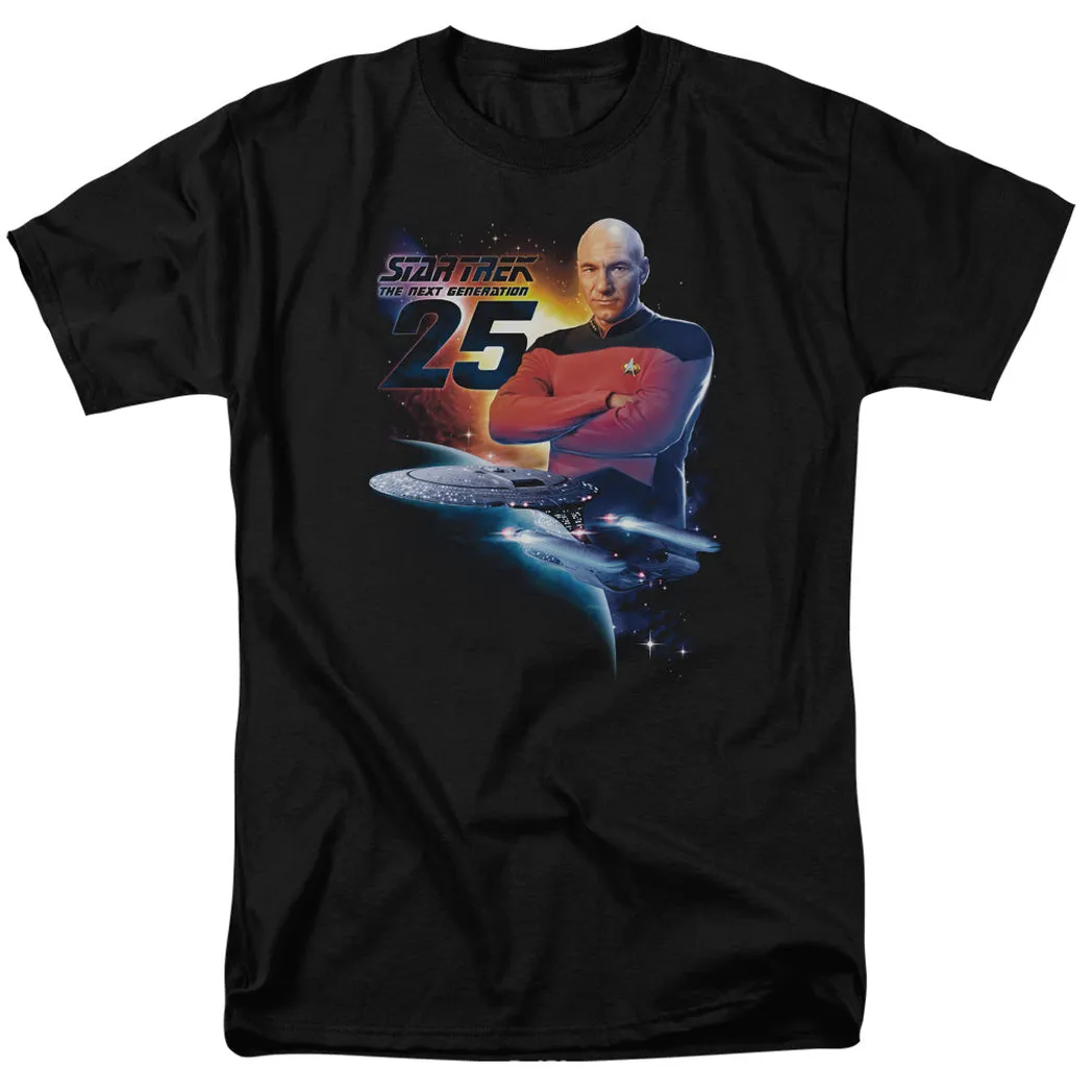 Star Trek Tng 25 Mens T Shirt Black