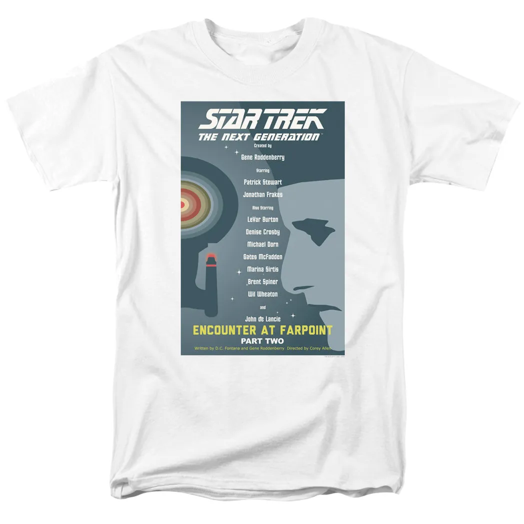 Star Trek Tng Season 1 Episode 2 Mens T Shirt White