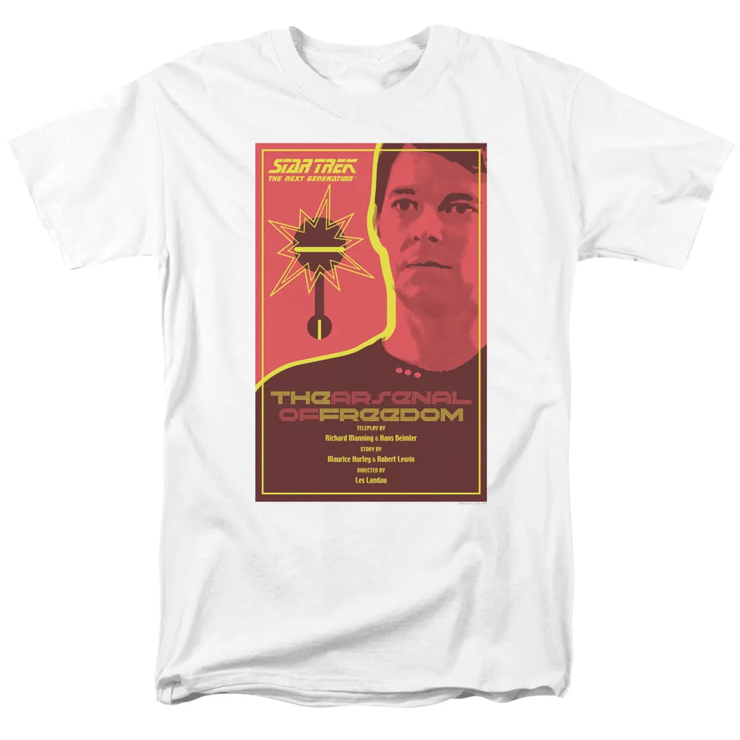 Star Trek Tng Season 1 Episode 21 Mens T Shirt White