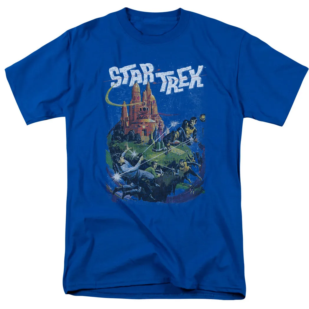 Star Trek Vulcan Battle Mens T Shirt Royal Blue