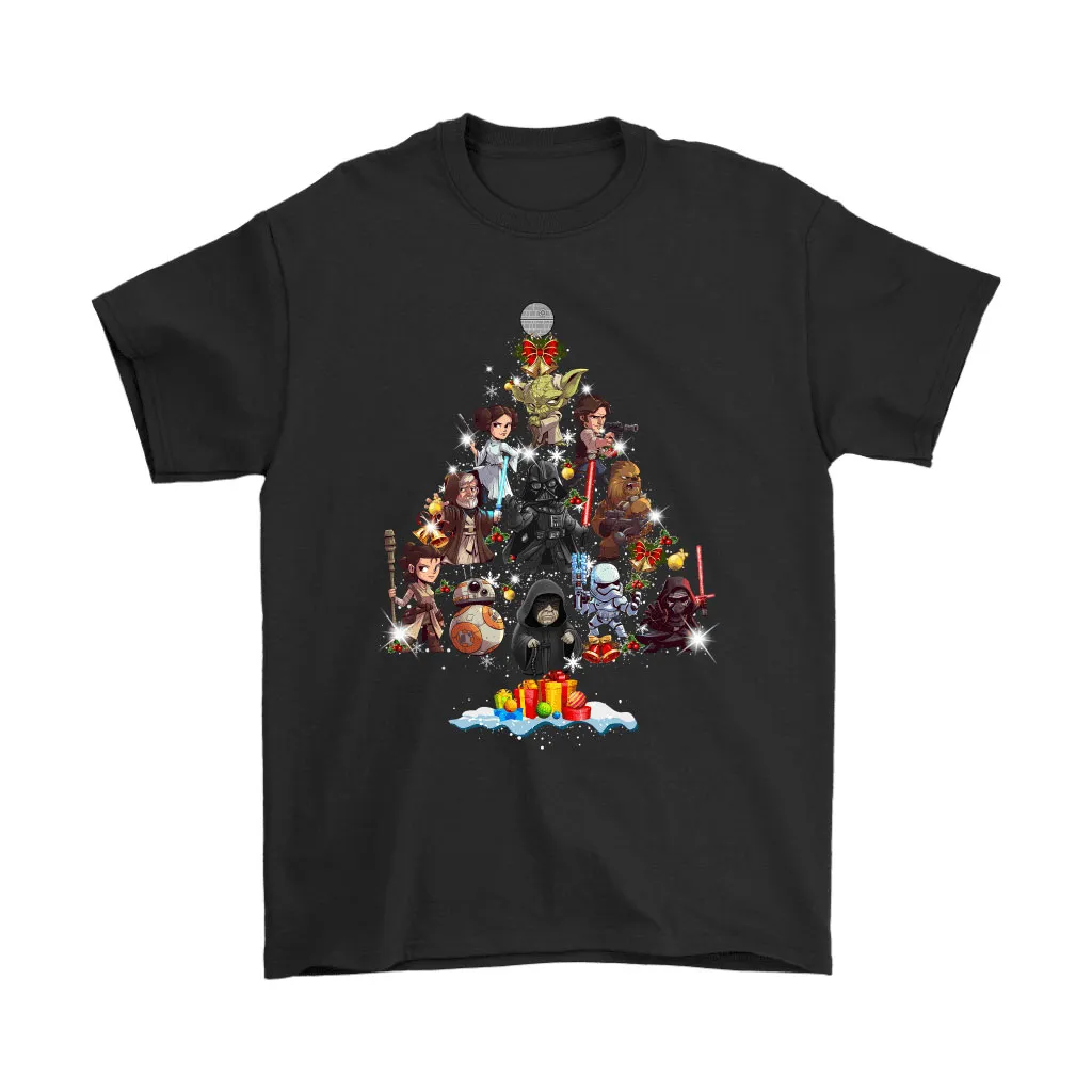 Star Wars Characters Christmas Tree Star Wars Unisex T-Shirt, Hoodie, Sweatshirt