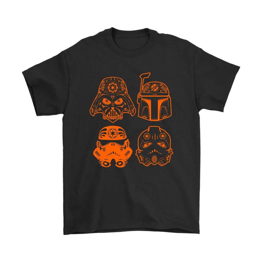 Star Wars Darth Vader Stormtrooper Boba Fett Calavera Unisex T-Shirt, Hoodie, Sweatshirt