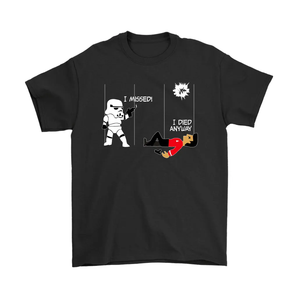 Star Wars Star Trek A Stormtrooper And A Redshirt In A Fight Unisex T-Shirt, Hoodie, Sweatshirt