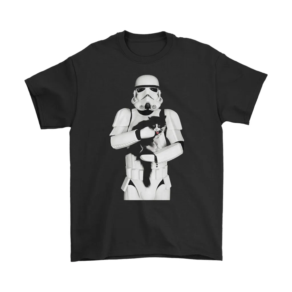 Star Wars Stormtrooper Holding A Cat Unisex T-Shirt, Hoodie, Sweatshirt