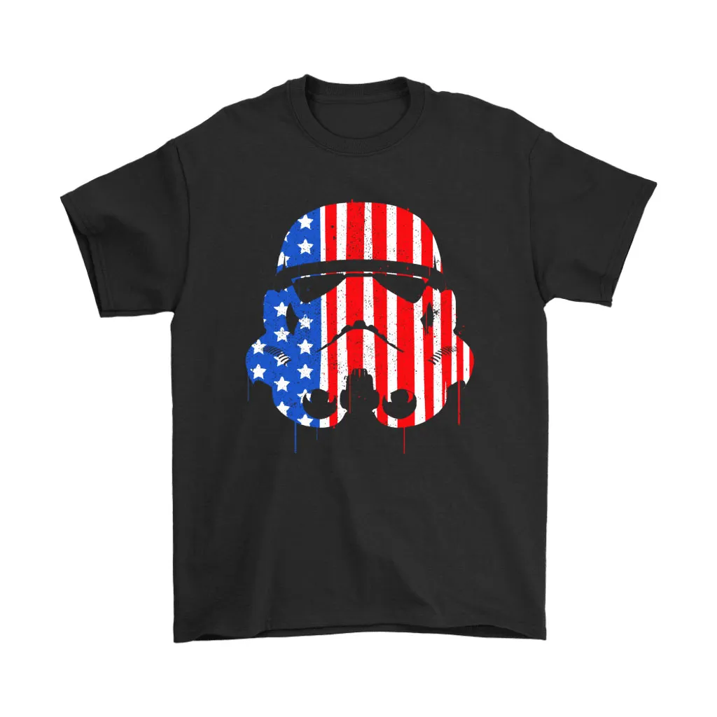 Star Wars Stormtrooper Mask Paint The America Flag Unisex T-Shirt, Hoodie, Sweatshirt