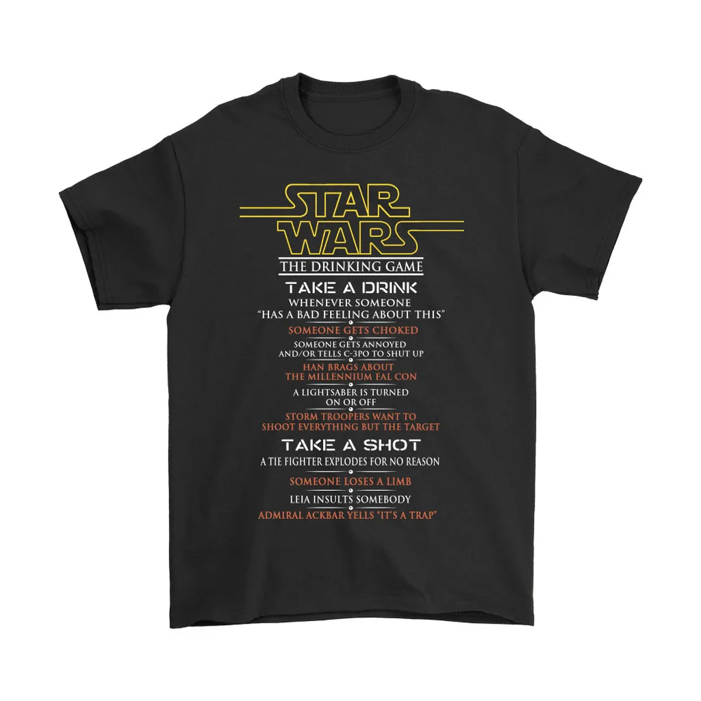 Star Wars The Drinking Game Unisex T-Shirt, Hoodie, Sweatshirt