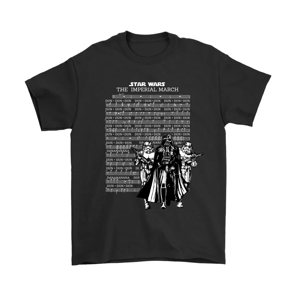 Star Wars The Imperial March Music Sheet Darth Vader Unisex T-Shirt, Hoodie, Sweatshirt