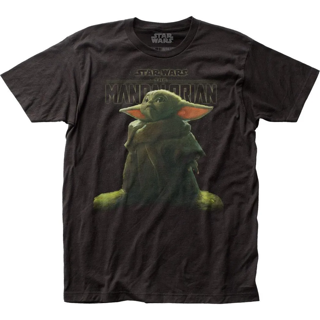 Star Wars The Mandalorian Child Stargaze Mens T Shirt Black