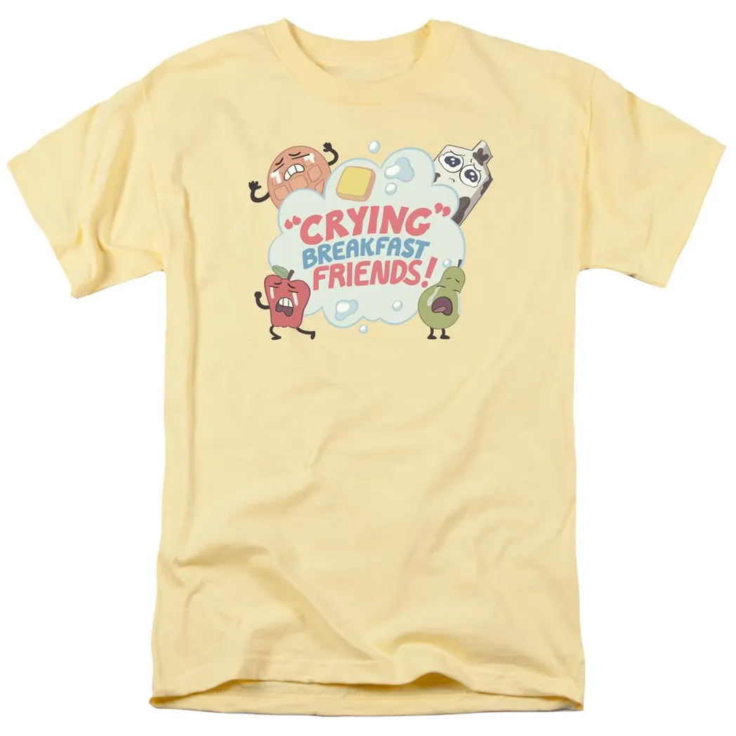 Steven Universe Crying Breakfast Friends Mens T Shirt Yellow