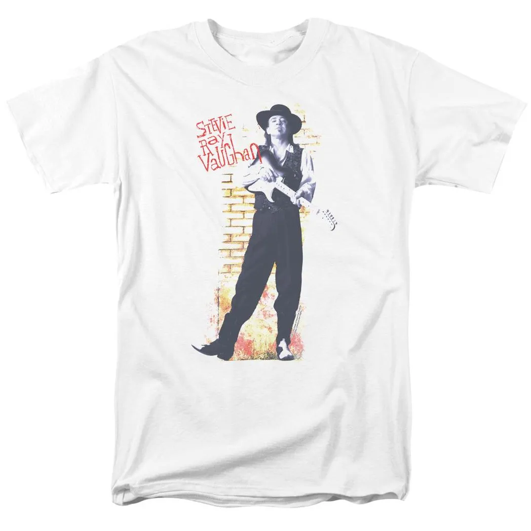 Stevie Ray Vaughan Standing Tall Mens T Shirt White