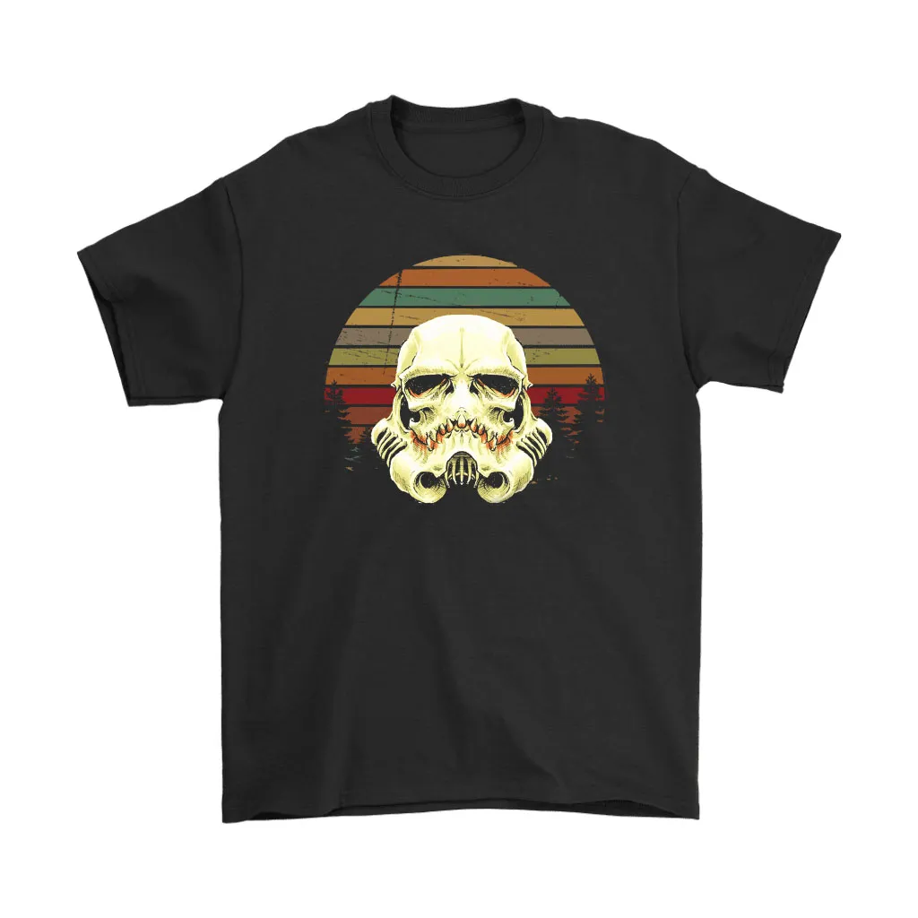 Stormtrooper Face Horror Skull Vintage Unisex T-Shirt, Hoodie, Sweatshirt