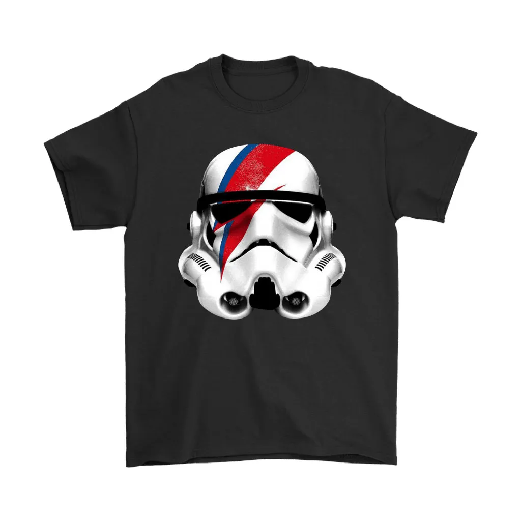 Stormtrooper Mask David Bowie Lightning Bolt Face Paint Unisex T-Shirt, Hoodie, Sweatshirt