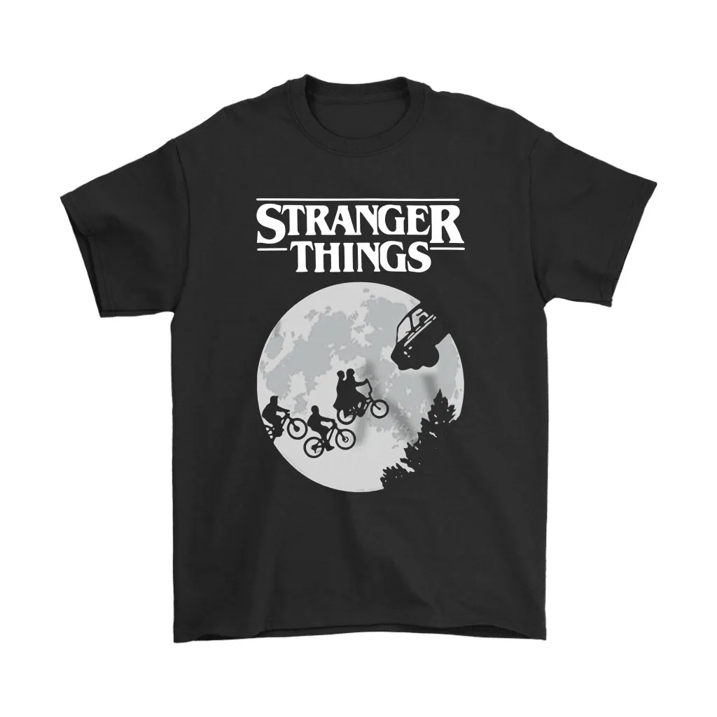 Stranger Things Riding Across The Moon Unisex T-Shirt, Hoodie, Sweatshirt