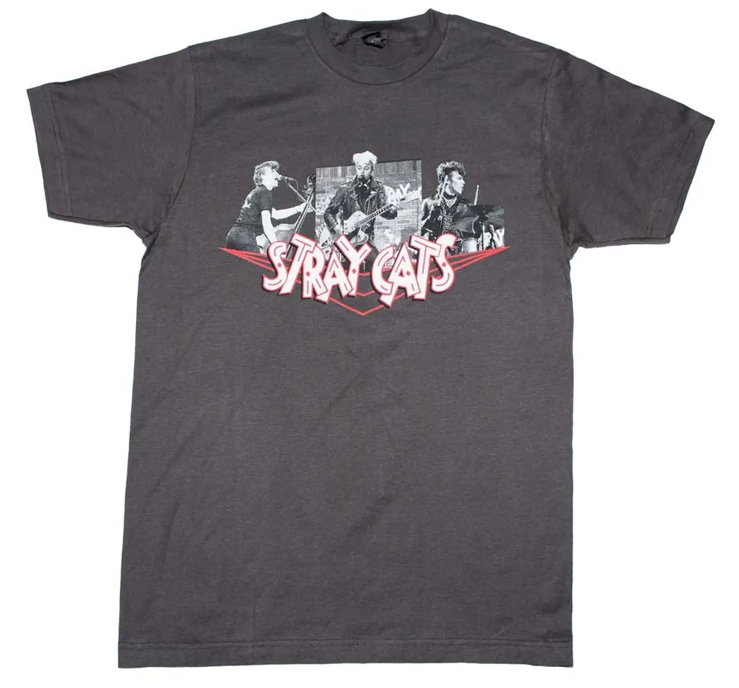 Stray Cats Photo Collage Mens T Shirt