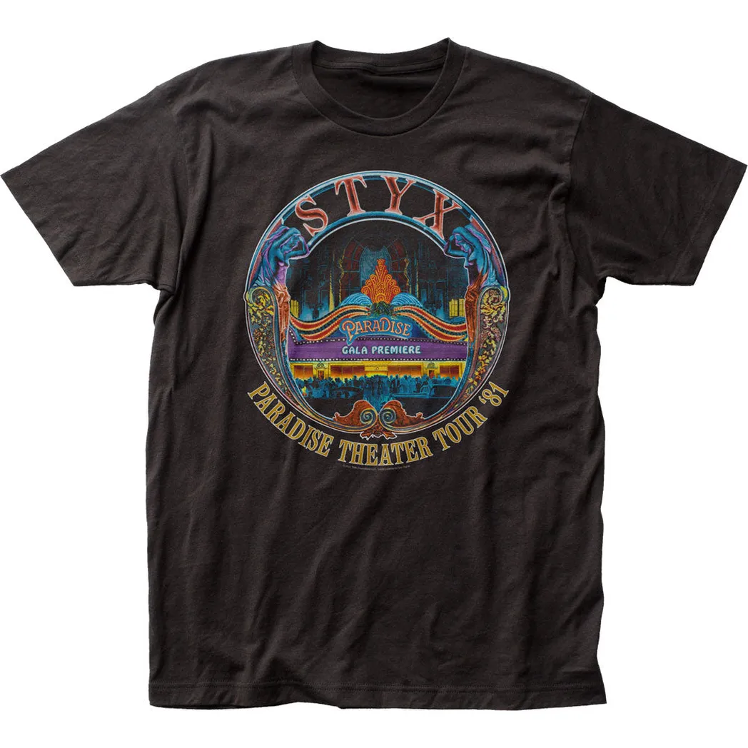 Styx Paradise Theater Tour Mens T Shirt Black