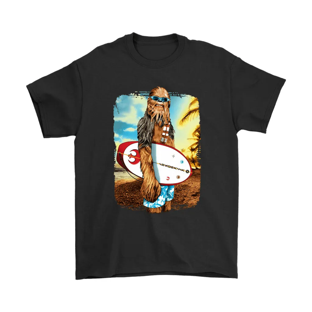 Summer Chewbacca Surfing Outfit Star Wars Unisex T-Shirt, Hoodie, Sweatshirt