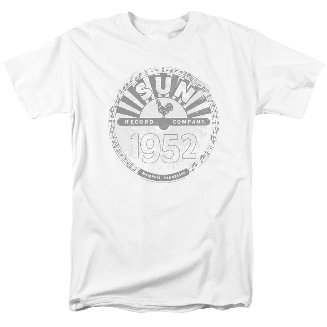 Sun Records Crusty Logo Mens T Shirt White