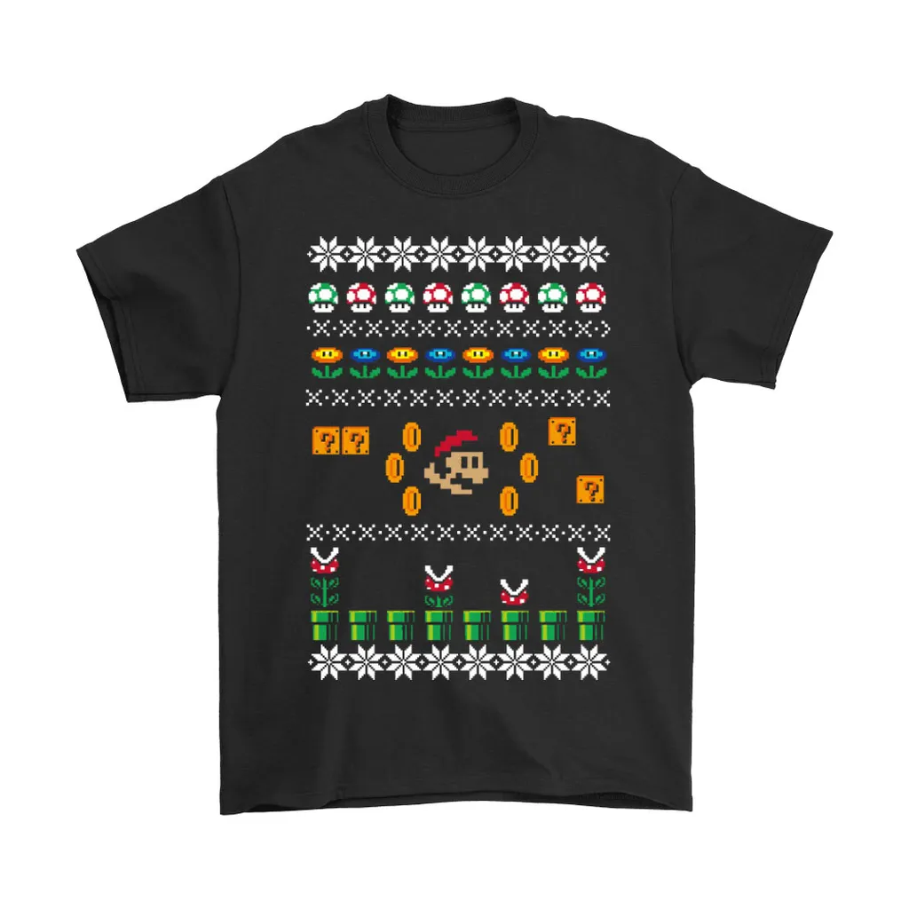 Super Mario Xmas Ugly Unisex T-Shirt, Hoodie, Sweatshirt